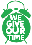 Logo depicting volunteering with Macmillan