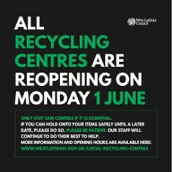 recycling centres reopening 