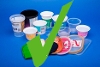 Clean, empty plastic pots