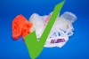 Clean, empty plastic bags