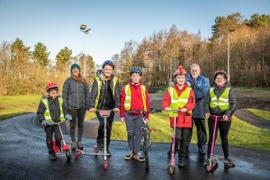 An image relating to New floodlit pump track opens in Bathgate