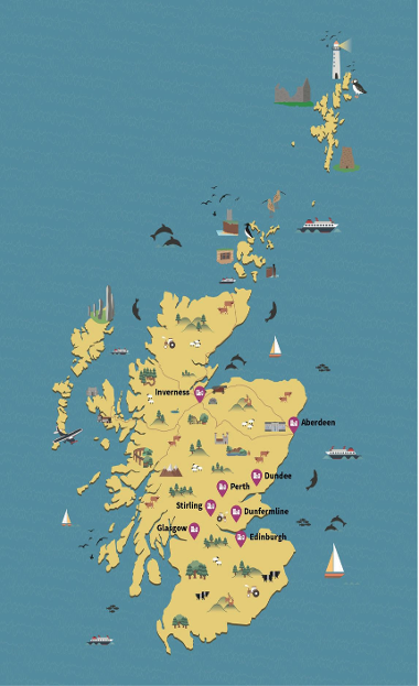 Map of Scotland