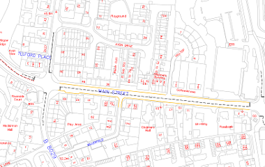 Map of closure on Linlithgow Bridge