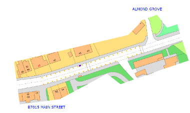 Main Street, East Calder Parking Suspension Map