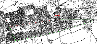 Map of closure and diversion for Broxburn Gala day Parade