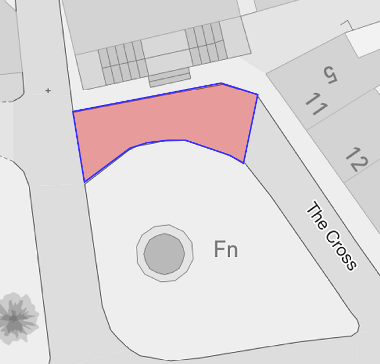 Map of closure at The Cross