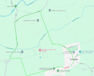 Map of closure on B8047