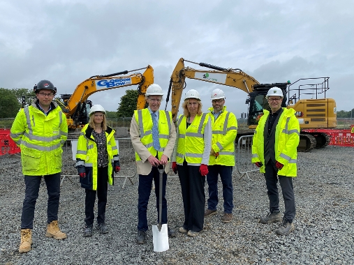 An image relating to Construction underway at the new Hawkhill Primary School