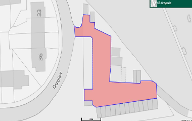 Map of closure at Craiglaw Garages