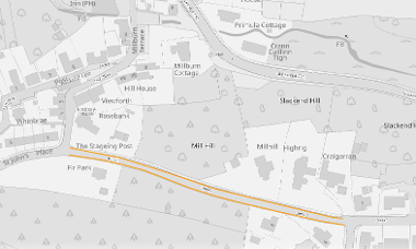 Map of suspension on B8047