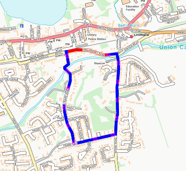 Map of closure on Strawberrybank