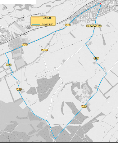 Map of closure on Kirkgate