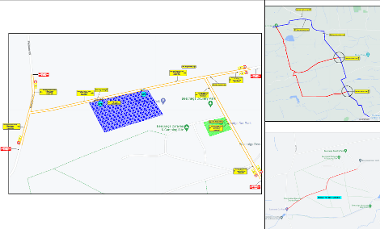 Map of restrictions for Beecraigs Starry Nights