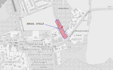 Map of suspension on Beatlie Road