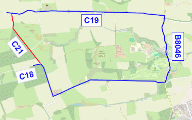 Map of closure at Beecraigs Phase 2