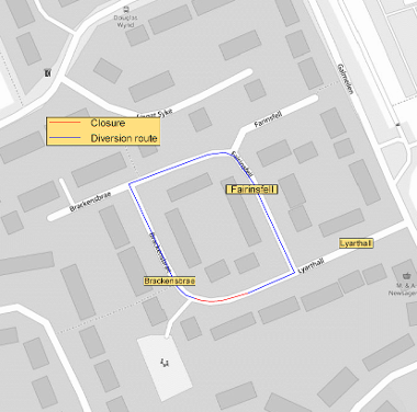 Map of closure on Lyarthall