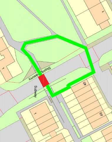 Map of footpath closure at Almond East underpass