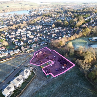 Deanburn Housing aerial view