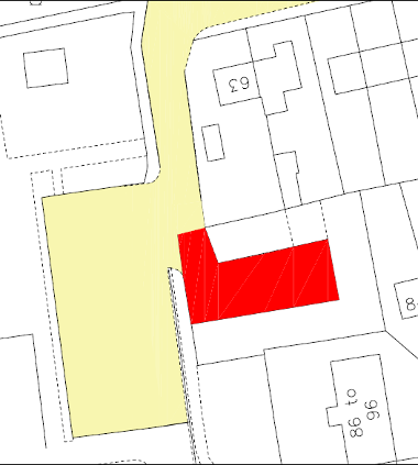 Map of closure on Gateside Road