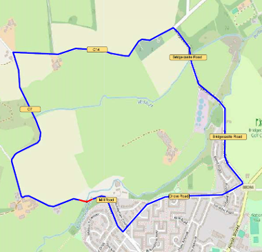 Map of closure on C7