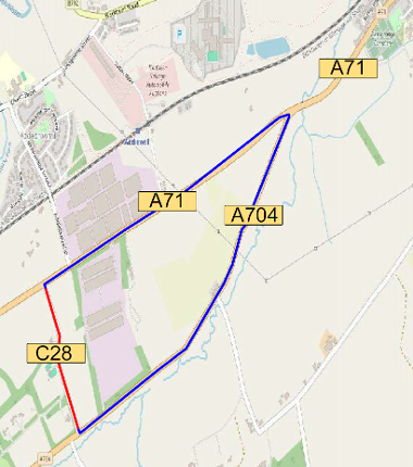 Map of closure on C28