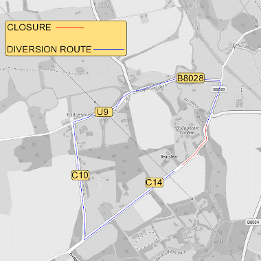 Map of closure on C14