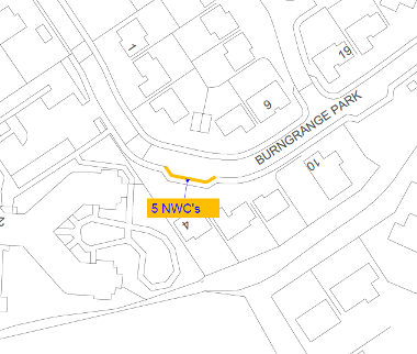 Map of suspension on Burngrange Park