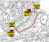 Map of closure on Hailstones Crescent