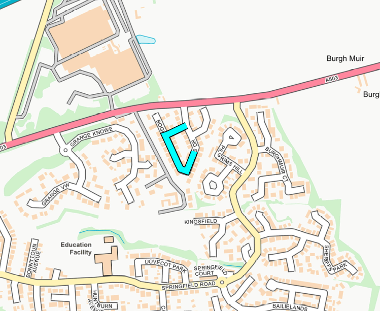 Map of closure on Dyers Drive
