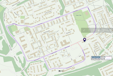 Map of closure on Deans South