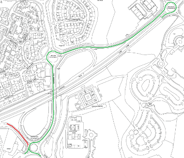 Map of closure on A7066