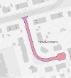 Map of closure on Bank Street