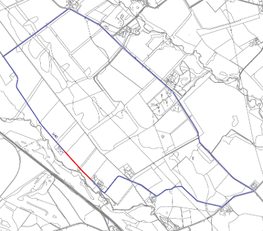 Map of closure on the U40