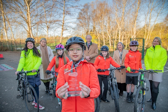 An image relating to West Lothian Primary named Bikeability Scotland's 'School of the Year'