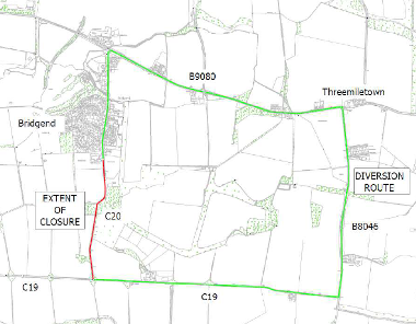 Map of closure on C20
