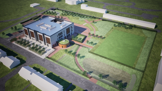 Artist's impression of new school