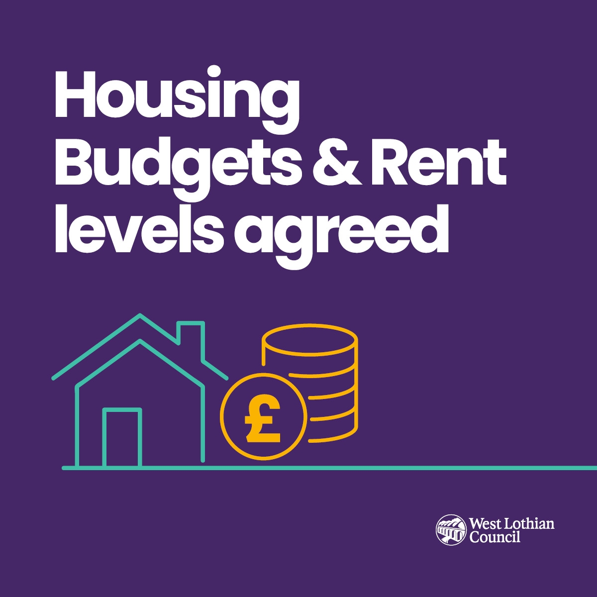 West Lothian Council agrees housing budgets  Icon