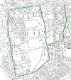 Map of closure on Bathgate Road