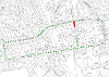 Map of closure on Cardross Avenue