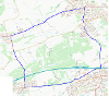 Map of closure on Westcraigs Road